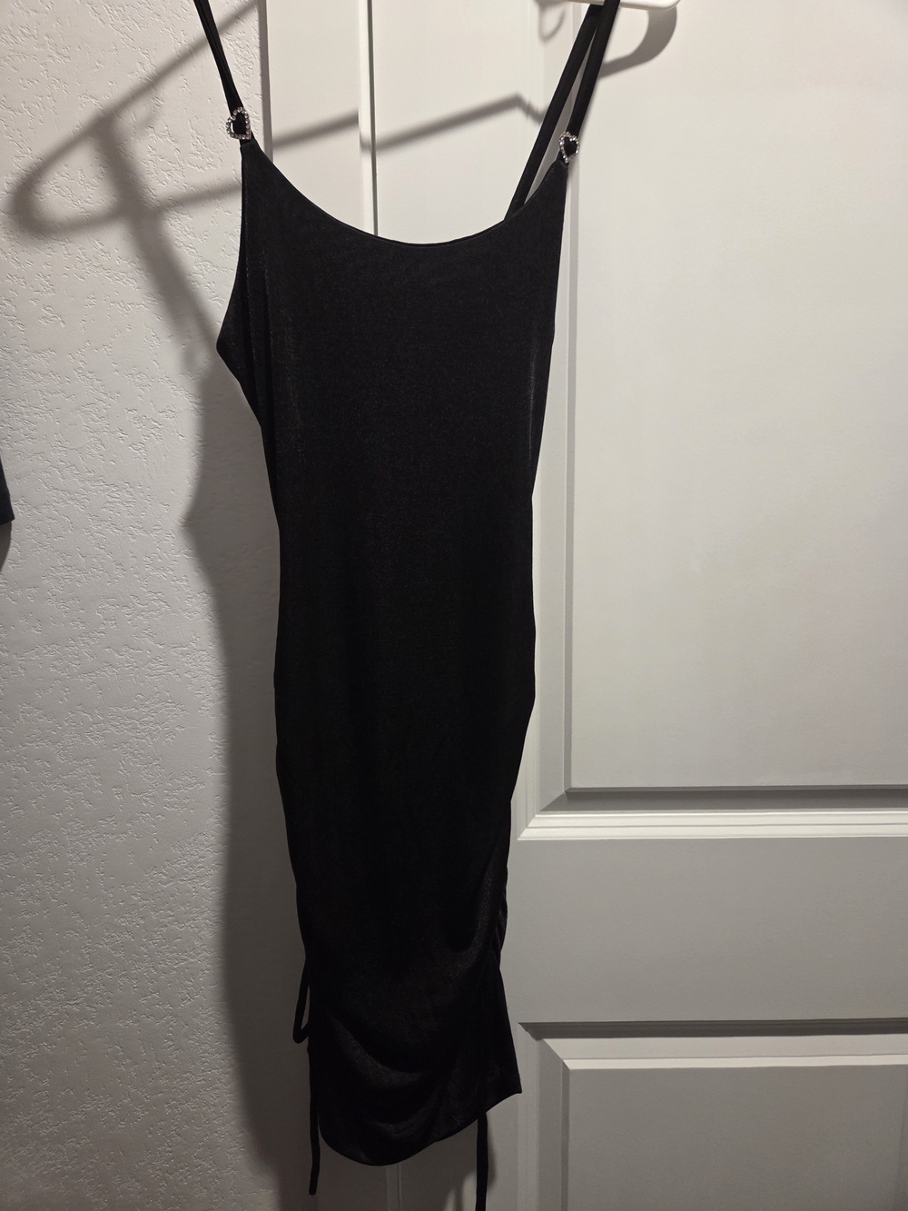 Black Adjustable-Strap Slip Dress - Women